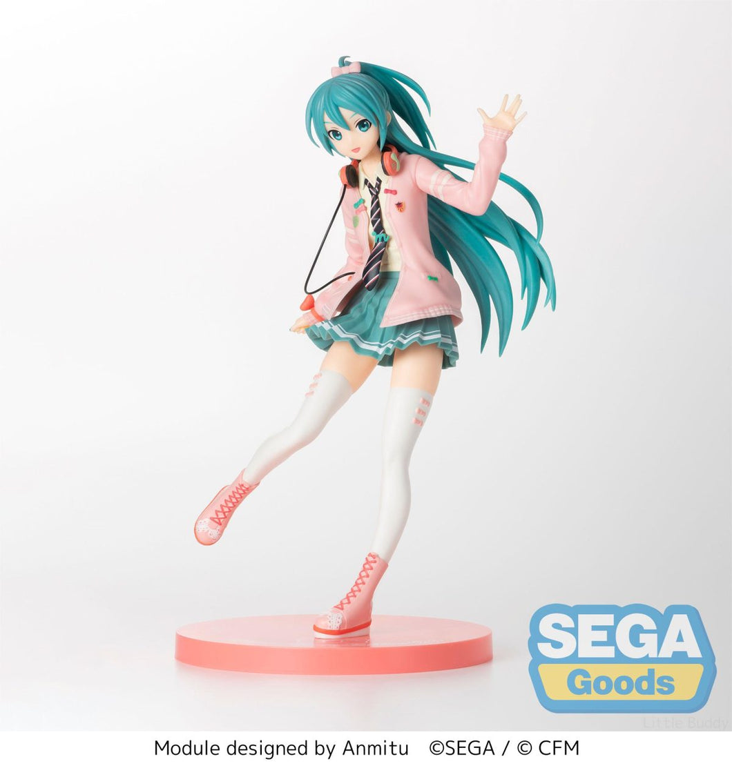 Sega USA (115-1116378) Hatsune Miku Project DIVA Arcade Future Tone SPM Figure Hatsune Miku Ribbon Girl 4582733440187