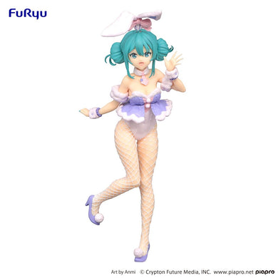 Furyu USA (AMU-SHP1266) Hatsune Miku Bicute Bunnies White Rabbit Purple Color Ver. Figure