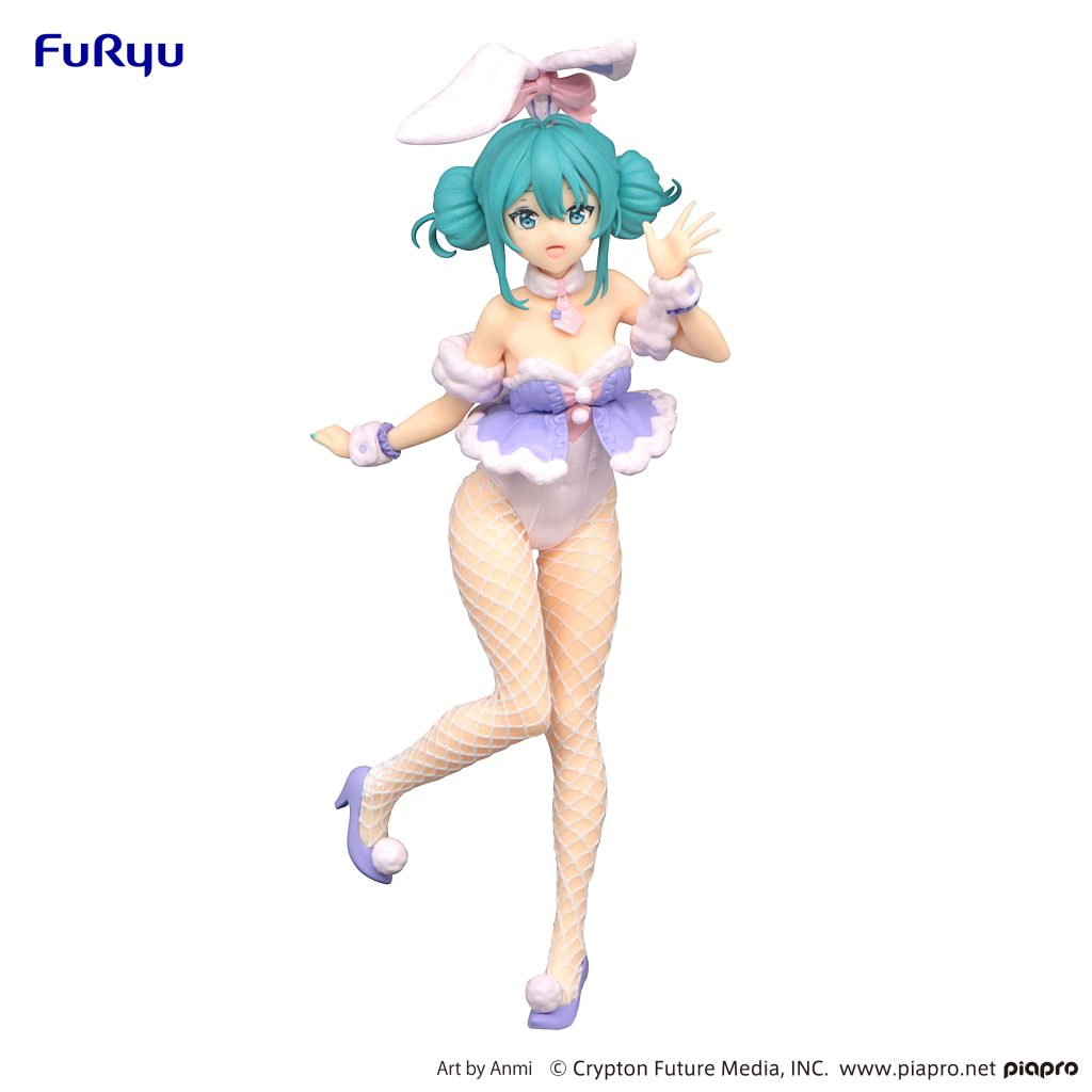 Furyu USA (AMU-SHP1266) Hatsune Miku Bicute Bunnies White Rabbit Purple Color Ver. Figure