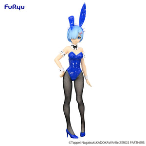 Furyu USA (AMU-SHP1500) Re:Zero Starting Life in Another World Bi-Cute Bunnies Figure - Rem Blue Color ver.