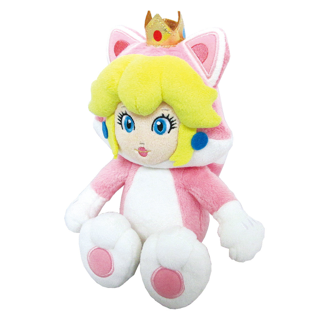 Little Buddy Super Mario 3D World Series Neko Cat Peach Plush, 10